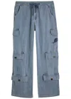 Honor The Gift Motorhead Cotton Twill Cargo Pants In Blue