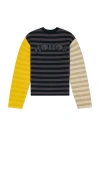 Honor The Gift Multi Stripe Crew Neck Sweater In Multi