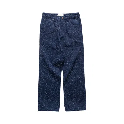 Pre-owned Honor The Gift Nep Yarn Wide Leg Pant 'blue' | Men's Size 40