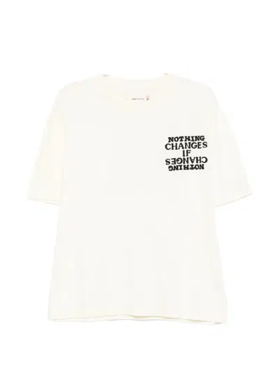 Honor The Gift Mens White Nothing Changes Cotton T-shirt In Neutral