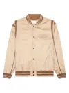 Honor The Gift Oil Head Embroidered Bomber Jacket In Neutral