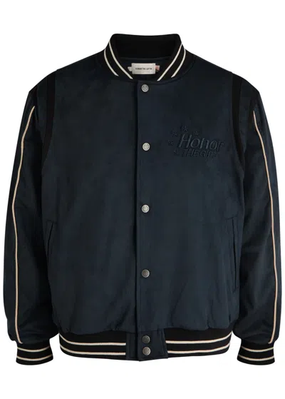 HONOR THE GIFT HONOR THE GIFT OIL HEAD VELVET VARSITY JACKET