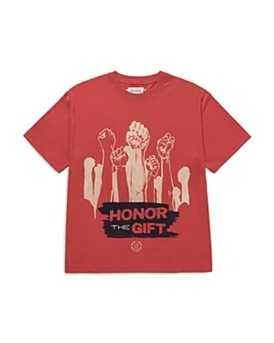 Honor The Gift Oversized Fit Dignity Graphic Tee In Brick