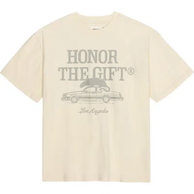 Honor The Gift Pack Logo Cotton Graphic Tee In Bone