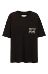 Honor The Gift Paint Works Graphic Pocket T-shirt In Black