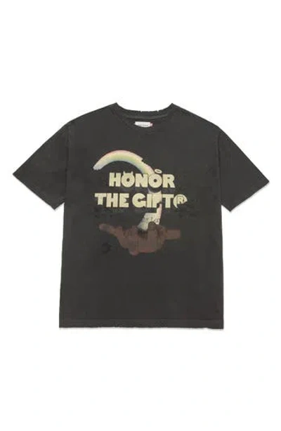 Honor The Gift Palms Graphic T-shirt In Black