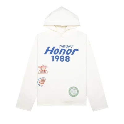 Pre-owned Honor The Gift Patchwork Party Hoodie 'bone' | White | Men's Size Xl