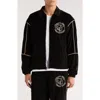 Honor The Gift Mens Black Piping Logo-embroidered Woven Track Jacket Xl In Black