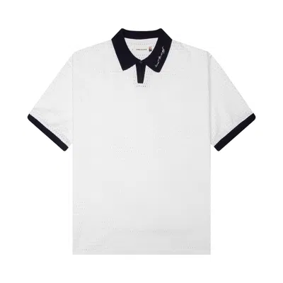 Pre-owned Honor The Gift Pique Colorblock Polo 'bone' | Cream | Men's Size S