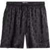 Honor The Gift Polka Dot Drawstring Shorts In Black