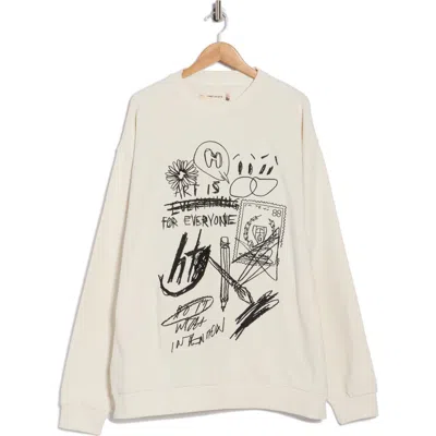 Honor The Gift Quick Sketch Crewneck Sweatshirt In Neutral
