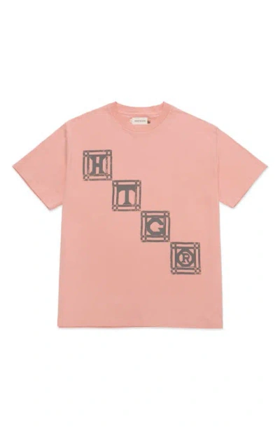 Honor The Gift Quilt Short Sleeve Graphic T-shirt In Pink