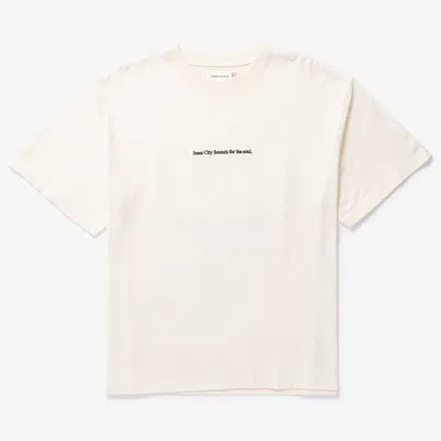 Honor The Gift Records Oval Logo Tee In Neutral