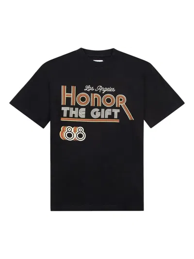Honor The Gift Retro Honor T-shirt In Black