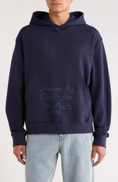 Honor The Gift Reverse Hoodie In Blue