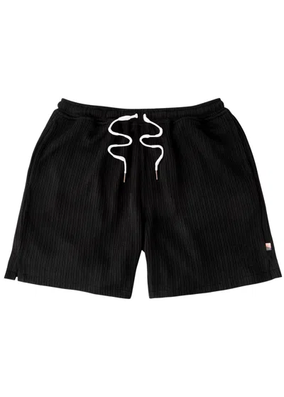 Honor The Gift Ribbed-knit Shorts In Black