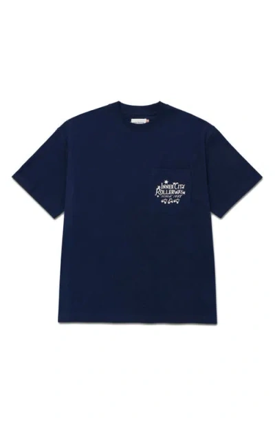 Honor The Gift Roller Rink Cotton Graphic T-shirt In Navy