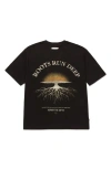 Honor The Gift Roots Run Deep Printed Cotton T-shirt In Black