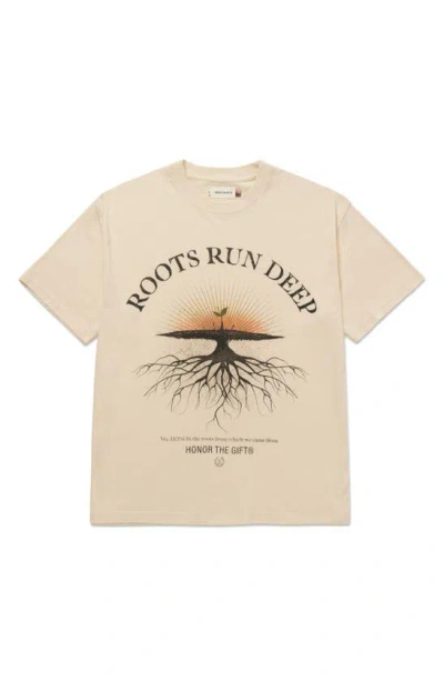 Honor The Gift Roots Run Deep Graphic T-shirt In Neutrals
