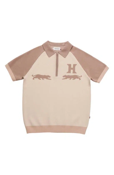 Honor The Gift Rosecrans Knit Polo In Neutral