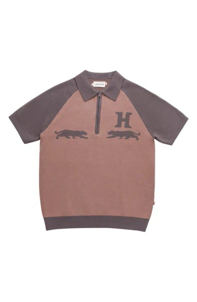 Honor The Gift Rosecrans Knit Polo In Hickory