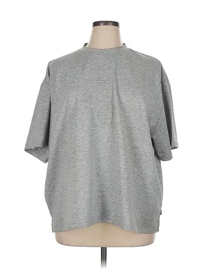 Pre-owned Honor The Gift Short Sleeve Turtleneck In Gray