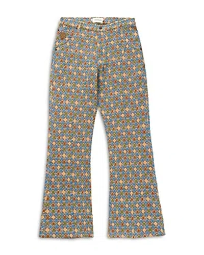 HONOR THE GIFT HONOR THE GIFT SLIM FIT RETRO PRINT FLARED PANTS
