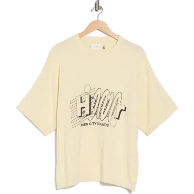 Honor The Gift Sounds Short Sleeve Cotton Sweater In Neutral