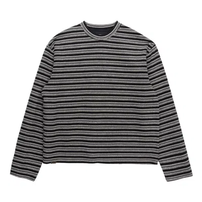Pre-owned Honor The Gift Speak Striped Crew Long-sleeve 'black' | Men's Size Xl