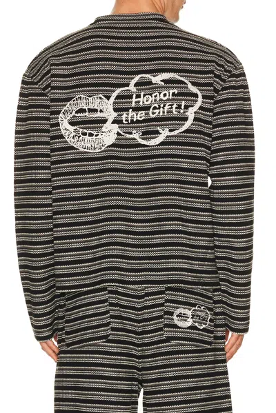 Honor The Gift Speak Striped Long Sleeve In Black