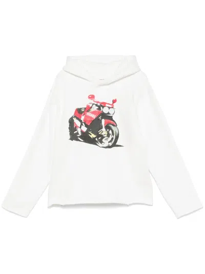 Honor The Gift Speedbike Hoodie In White