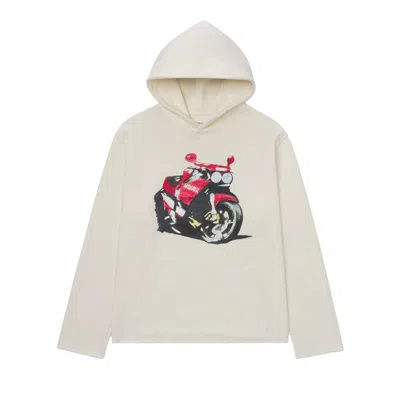 Pre-owned Honor The Gift Speedbike Hoodie 'white' | Men's Size Xl
