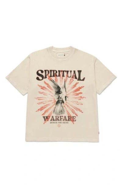 Honor The Gift Spiritual Conflict Graphic T-shirt In Bone