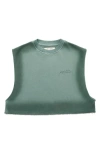 Honor The Gift Spray Crop Muscle Top In Green