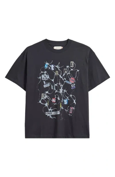 Honor The Gift Start To Finish Graphic T-shirt In Black