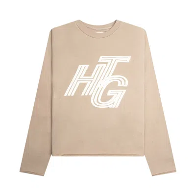 Pre-owned Honor The Gift Terry Crewneck 'stone' In Grey