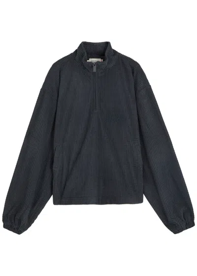 Honor The Gift Textured Knit Quarter-zip Sweatshirt