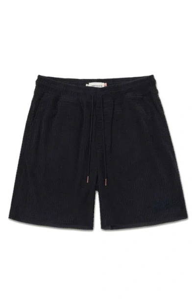 Honor The Gift Textured Knit Shorts In Black
