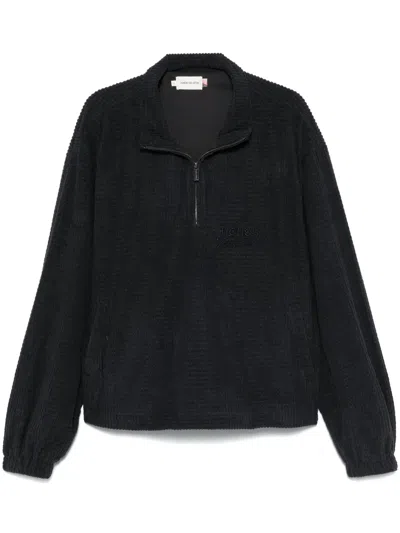 Honor The Gift Textured-knit Sweatshirt In Black