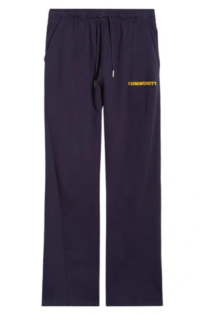 Honor The Gift Track Cotton Sweatpants In Blue