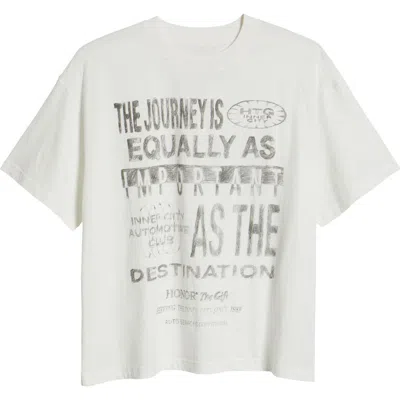 Honor The Gift Traveled Journey Graphic T-shirt In White