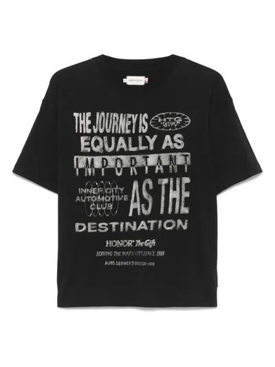 Honor The Gift Travelled Journey T-shirt In Black