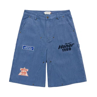 Pre-owned Honor The Gift Twill Carpenter Short 'blue' | Men's Size 34