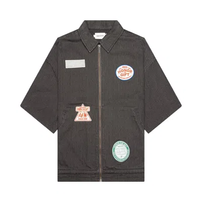 Pre-owned Honor The Gift Twill Full Zip Shirt 'black' | Men's Size S