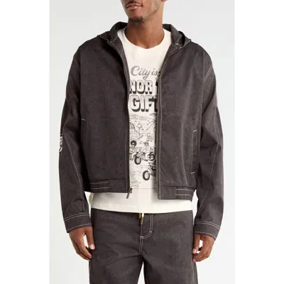 Honor The Gift Twill Hood Jacket In Black
