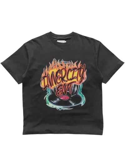 Honor The Gift Vinyl Airbrush T-shirt In Black