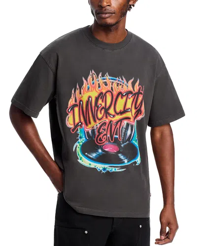 Honor The Gift Vinyl Airbrush Tee In Black