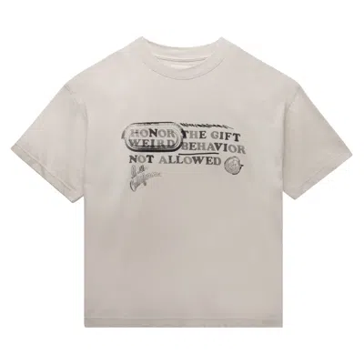 Pre-owned Honor The Gift Weird Behavior Short-sleeve Tee 'taupe' | Tan | Men's Size L In Brown