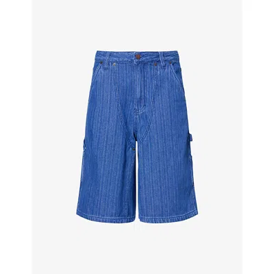 Honor The Gift Womens Gears Carpenter Multi-pockets Denim Shorts Blue Xs