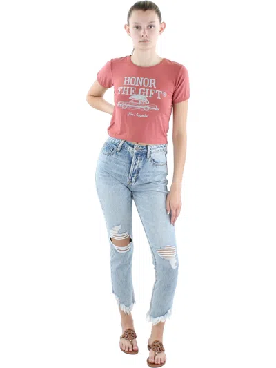 Honor The Gift Womens Graphic Rayon Graphic T-shirt In Multi